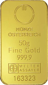 Austrian Mint Gold Bar 50 g